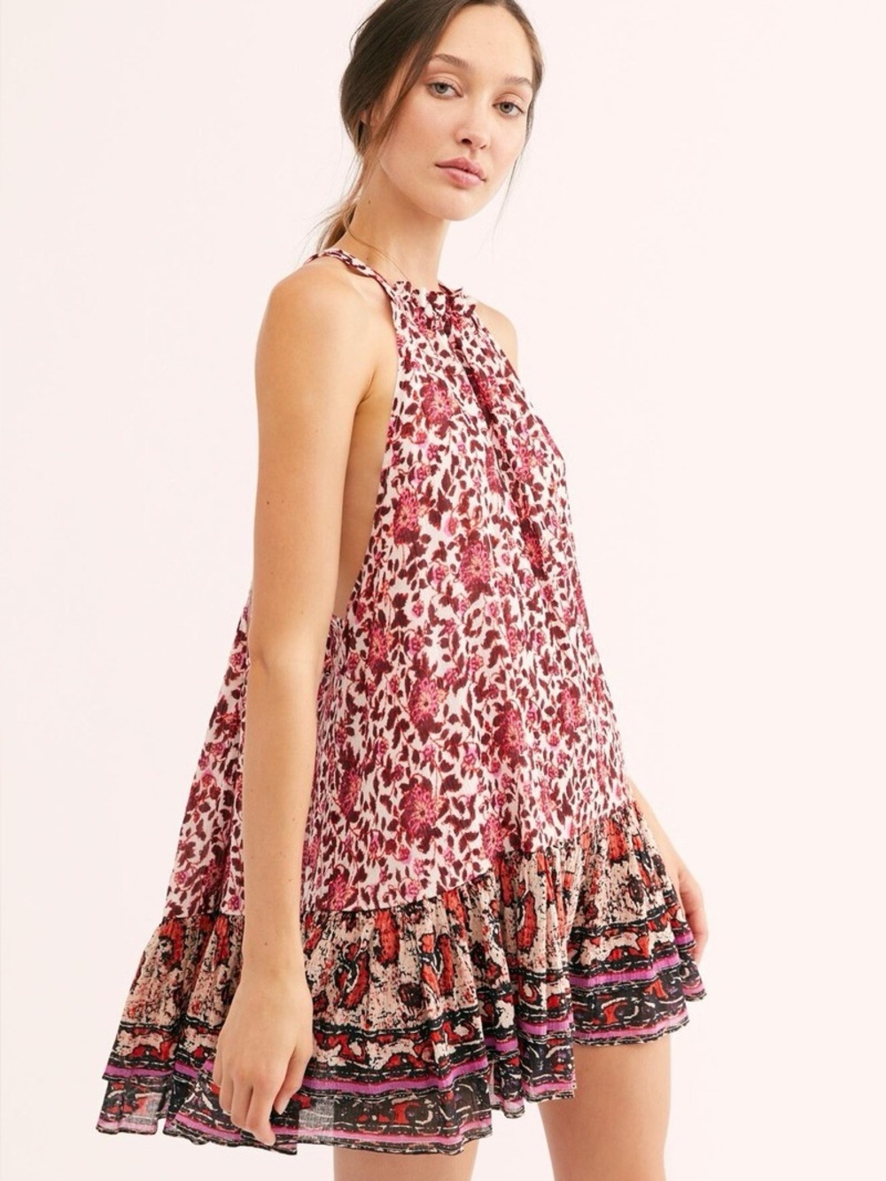 Free People Lyla Mini Swing Dress